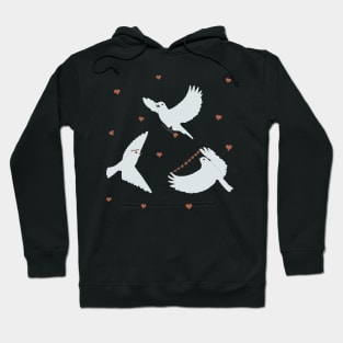Doves and Hearts Hoodie